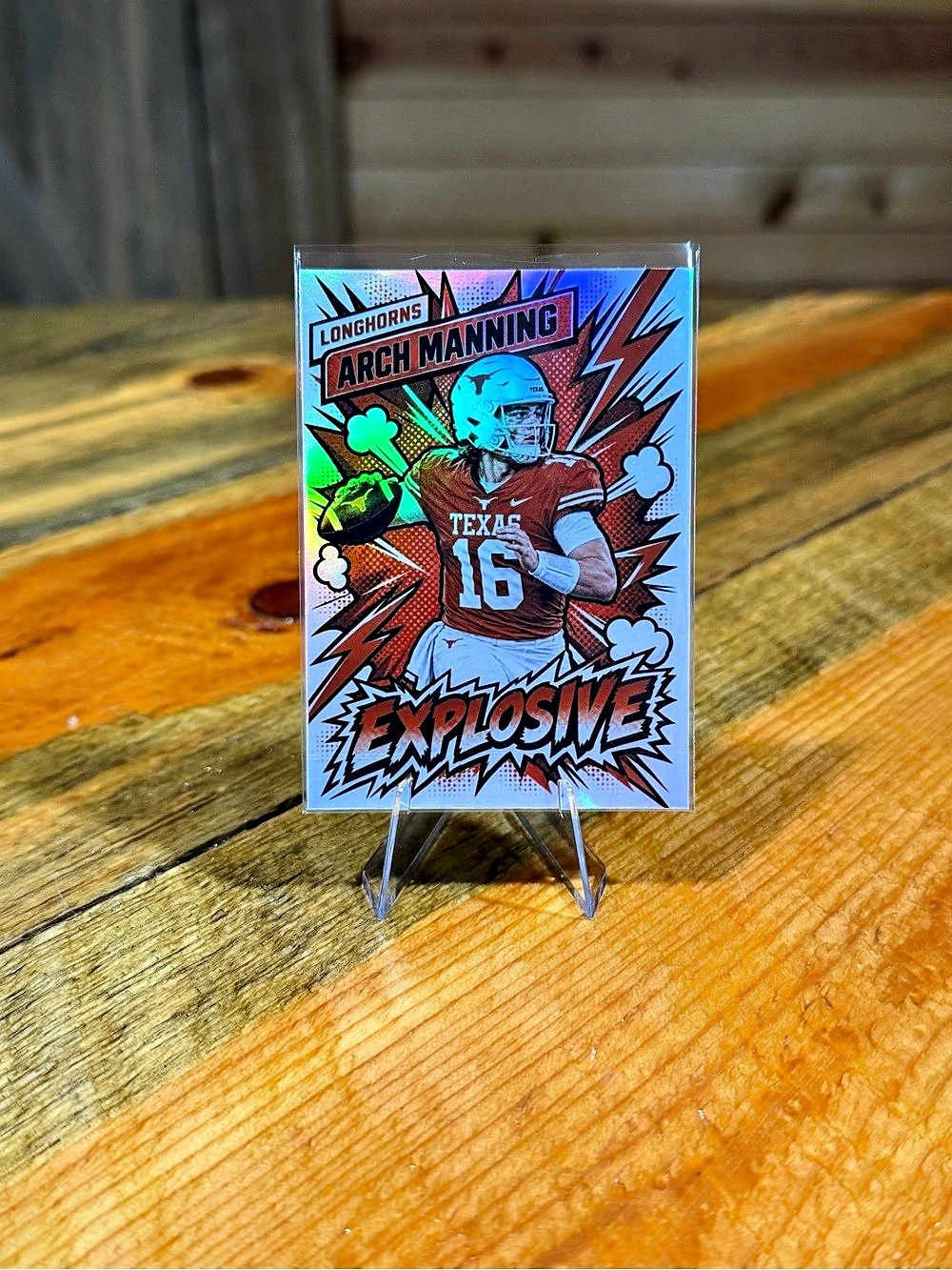Arch Manning Texas Longhorns ‘Explosive’ Custom Football Card